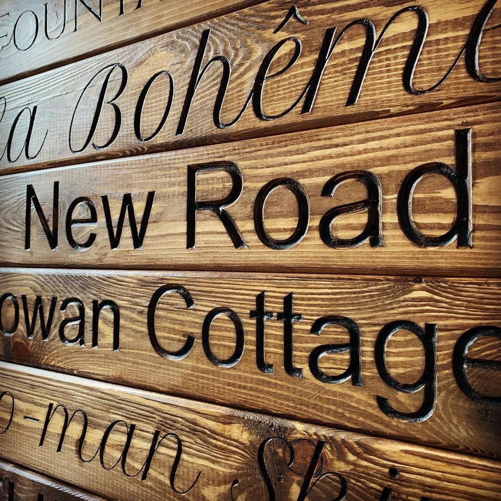Personalised Wooden Engraved  Sign