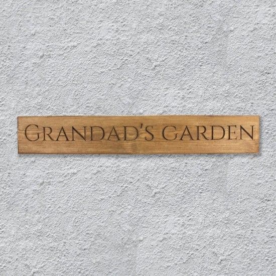 Personalised Wooden Engraved  Sign